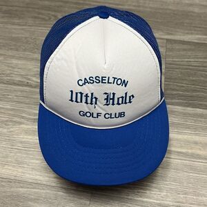 True Vintage 80s Casselton Golf Club Snapback Hat 10th Hole Trucker Dad Foam Cap